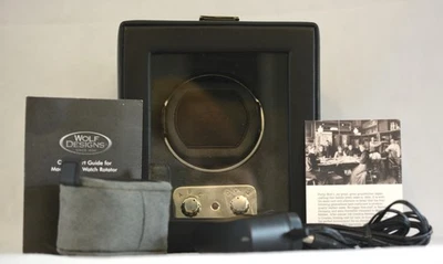 Raro Wolf Designs Módulo 2.0 Enrollador de Reloj Único Completo con Caja #450302X Nuevo de Lote Antiguo Foto 1 de 4