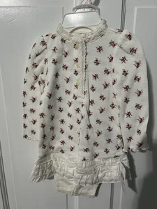 Vintage Bloomer Ralph Lauren zweiteiliges Blumendruck Set Neu mit Etikett 9M mit Hose - Bild 1 von 7