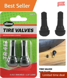 Robuste grüne Gummi 11/4" schlauchlose Reifenventile - TR 413 Schrader Vorbauten 2er Pack - Bild 1 von 6