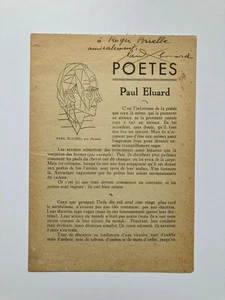 Paul ELUARD " Poètes " aux Edit° "à La Peau de Chagrin" avec ENVOI, 1941 - Picture 1 of 2