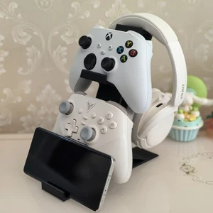 Dual Controller Holder Headphone stand PS/Xbox/Switch Gamer Novelty Accessories - Picture 1 of 15
