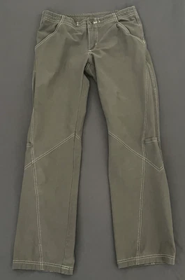 Prana Breathe Pants Womens Size Small Green Lightweight Straight Leg Outdoors - Image 1 of 4