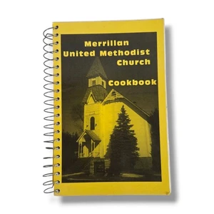 Vintage Church Cookbook Merrillan Wisconsin United Methodist Midwest Recipes - Foto 1 di 9