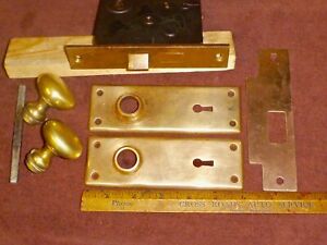 1 ANTIQUE EARLY 1900's “MORE AVAIL” REVERSIBLE MORTISE LOCK STRIKE PLATE #3