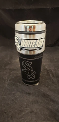 CHICAGO WHITE SOX 16oz. Stainless Steel Travel Tumbler Mug Cover