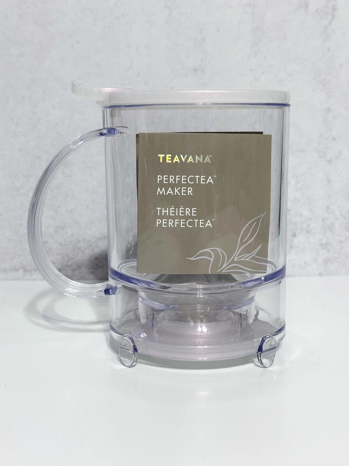 Fabricante infusor de hojas sueltas Teavana Perfectea 16 oz blanco perla iridiscente Foto 1 de 4