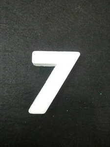 NUMERO NUMERI CIFRA CIFRE POLISTIROLO DA DECORARE "7" - Picture 1 of 1