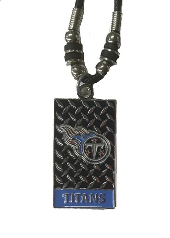 NFL Tennessee Titans Gridiron Plate Necklace by Siskiyou Sports, 18"  Unisex Cover