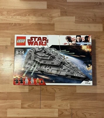 LEGO STAR WARS: FIRST ORDER STAR DESTROYER 75190 RETIRED SET Sealed Damage Box - Image 1 of 4