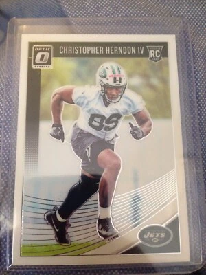 2018 Donruss Optic #134 Christopher Herndon IV Rc Jets - Image 1 of 2