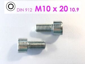 1 St. Schraube DIN 912 M10x20 10.9 verzinkt , Innensechskant