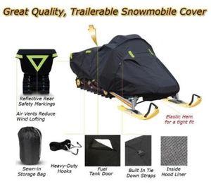 Trailerable Snowmobile Sled Cover Ski Doo Renegade 600 Sport ACE 2020-2022 2023 - Picture 1 of 8