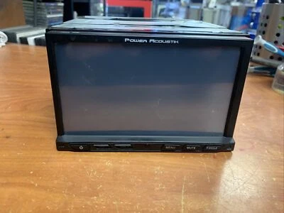 FOR PARTS Power Acoustik PD-762 Single-DIN Multimedia Source 7 Inch Screen - Image 1 of 4