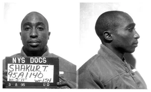 2pac Tupac Shakur MUG SHOT MUGSHOT Thug Life Hip Hop Rap Wall Print Poster 11x16 - Picture 1 of 1