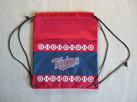 RARE! MLB MINNESOTA TWINS Baseball / TARGET 2010 SGA Backpack Knapsack Tote NEW! Cover
