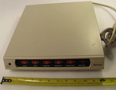 Woods Surge Protector 5174 Vtg 400 Volt 5 On Off Switch LED Power Indicator 1996 - Image 1 of 4