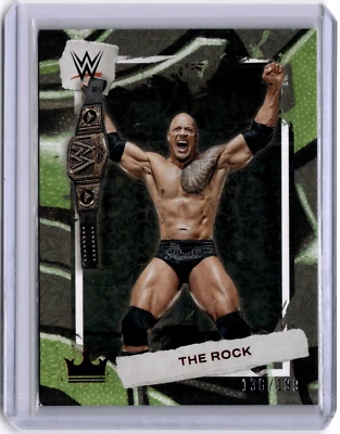 The Rock 2023 Panini Chronicles Ring Royalty WWE Red #117 WWE Legends #136/199 - Image 1 of 2