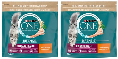 Purina ONE Bifensis Urinary Health Trockenfutter Katzen Huhn & Weizen 2x1,4kg - Bild 1 von 4