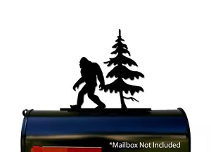 Bigfoot / Sasquatch / Yeti - Topper de buzón de metal - Letrero - Hecho en EE. UU. - Imagen 1 de 1