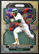 2022 Panini Prizm RICKEY HENDERSON⚡️Oakland A's HOF 💥💥⚾⚾