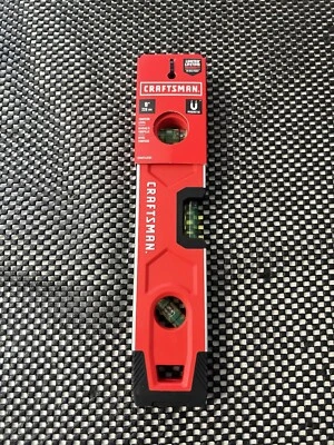 CRAFTSMAN Aluminum 9-in 3 Vial MagneticTorpedo Level - Image 1 of 4