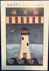 Renaissance Birthday Greeting Card-"May clear skies & a warm breeze..."NEW(A44) - Picture 1 of 4
