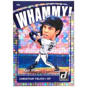 2021 Panini Donruss W10 Christian Yelich SP Whammy case hit SSP short print