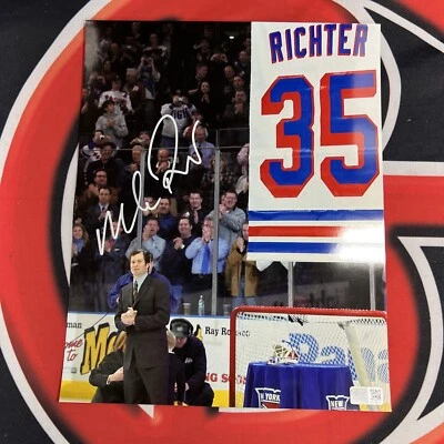 Mike Richter Signed AUTO New York Rangers 8x10 Photo Autographed Steiner - Image 1 of 3