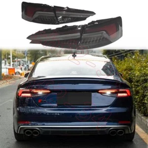 Luces traseras LED negras humo señal dinámica para Audi A5 S5 RS5 2019-23 - Imagen 1 de 10