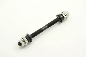 Bike Bicycle Front Axle 3/8 x 140mm 26tpi Black - Picture 1 of 5