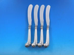Williamsburg Shell by Stieff Sterling Silver Butter Spreader HH Set 4 - 6 7/8" - Picture 1 of 3