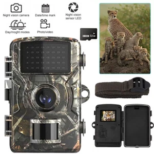 Trail Hunting Camera 36MP 1080P Wildlife Game Night Vision Outdoor Security Cam - Picture 1 of 16