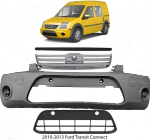 Front Bumper Cover & Grille Assembly Kit For 2010-2013 Ford Transit Connect - Picture 1 of 12