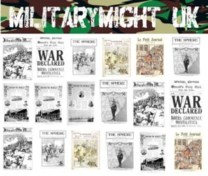1 32 / 1 35 SCALE NEWSPAPERS BOER WAR DIORAMA MODEL  ACTION FIGURE DECALS - Picture 1 of 1