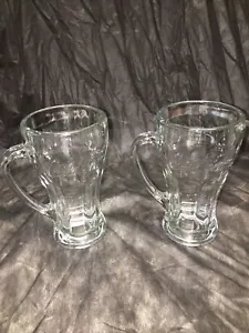 VINTAGE LIBBEY COCA COLA TRINKGLAS MIT GRIFF 6,25" HOCH (KLAR) Schwerlast - Bild 1 von 3