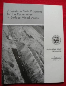 1976 RECLAMATION OF SURFACE MINED AREAS Geological Booklet 731 Dept Interior - Picture 1 of 4