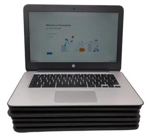 Job Lot 6 x HP Chromebook 14 G4 Celeron 4GB RAM 32GB 14" - Please Read Desc - Afbeelding 1 van 14