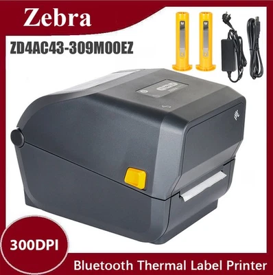 Zebra ZD421 300DPI Thermal Shipping Label Printer Bluetooth Support iOS, iPhone - Image 1 of 4
