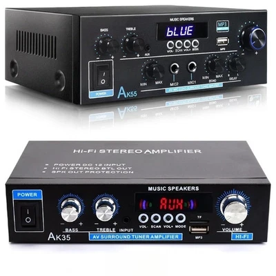 Amplificador estéreo Home Audio Bluetooth 2.0 Max 200W Potencia Receptor estéreo AK35 Foto 1 de 4