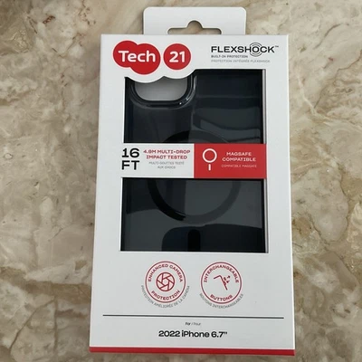  Cases Master Carton Tech21 EVOCLEAR iPhone 14 Plus "NEW" Smokey Black - Image 1 of 2