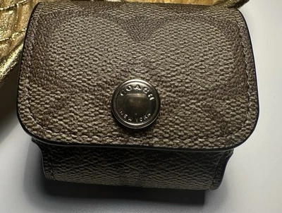 ТРЕНЕР большой беспроводной наушник чехол в подпись холст желтовато-коричневый - Изображение 1 из 4