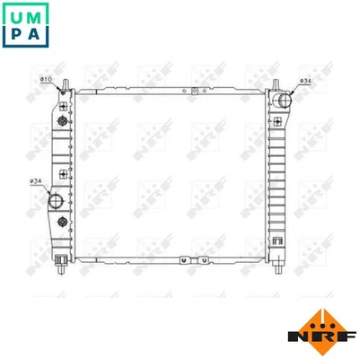 RADIATOR ENGINE COOLING 53638 FOR F14D3/L95/L14 1.4L LV8 1.5L LY4 1.2L 4cyl - Image 1 of 4