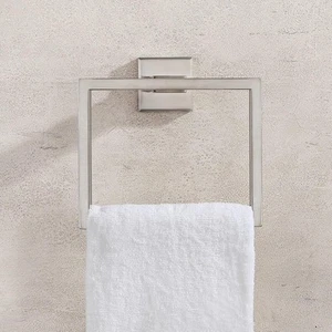 Towel Holder Self Adhesive Kitchen Hand Towel Ring Tea Towel Hanger Wall Mount - Picture 1 of 9