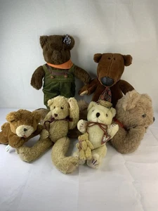 Vintage Teddybär Konvolut inkl. 6 Teddybären & einem Mini Bären Plüsch - Bild 1 von 15