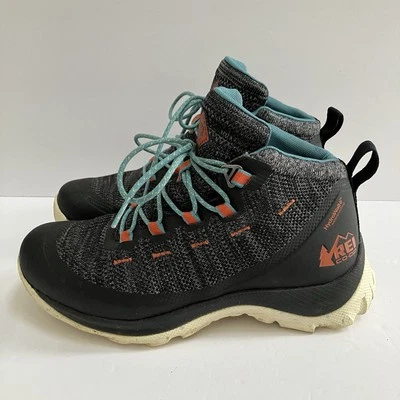 REI Co-op + Outdoor Afro Flash Hiking Boots Women's Size 6 Waterproof Gray Blue - Image 1 of 4