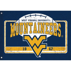 West Virginia University, Linen Estate Flag,17l967 - Picture 1 of 2