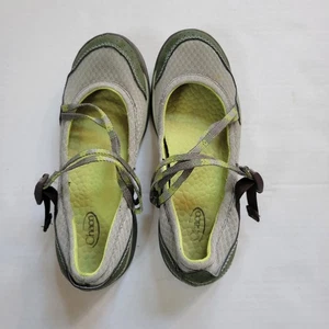 Chaco Strap Mary Jane flache Wanderschuhe Loden/grün Damengröße 7 - Bild 1 von 7