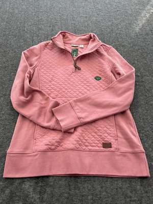 LL Bean Mujer Rosa Pullover 1/4 Cremallera Sudadera Talla Pequeña Nuevo Con Etiquetas Foto 1 de 4