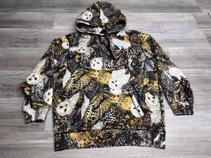 OVO October's Very Own All Over Print AOP Owls Drake Hoodie Mens Size Small Rare - Picture 1 of 9