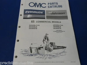 1987, 65 Commercial Models OMC Evinrude Johnson Parts Catalog - Picture 1 of 2
